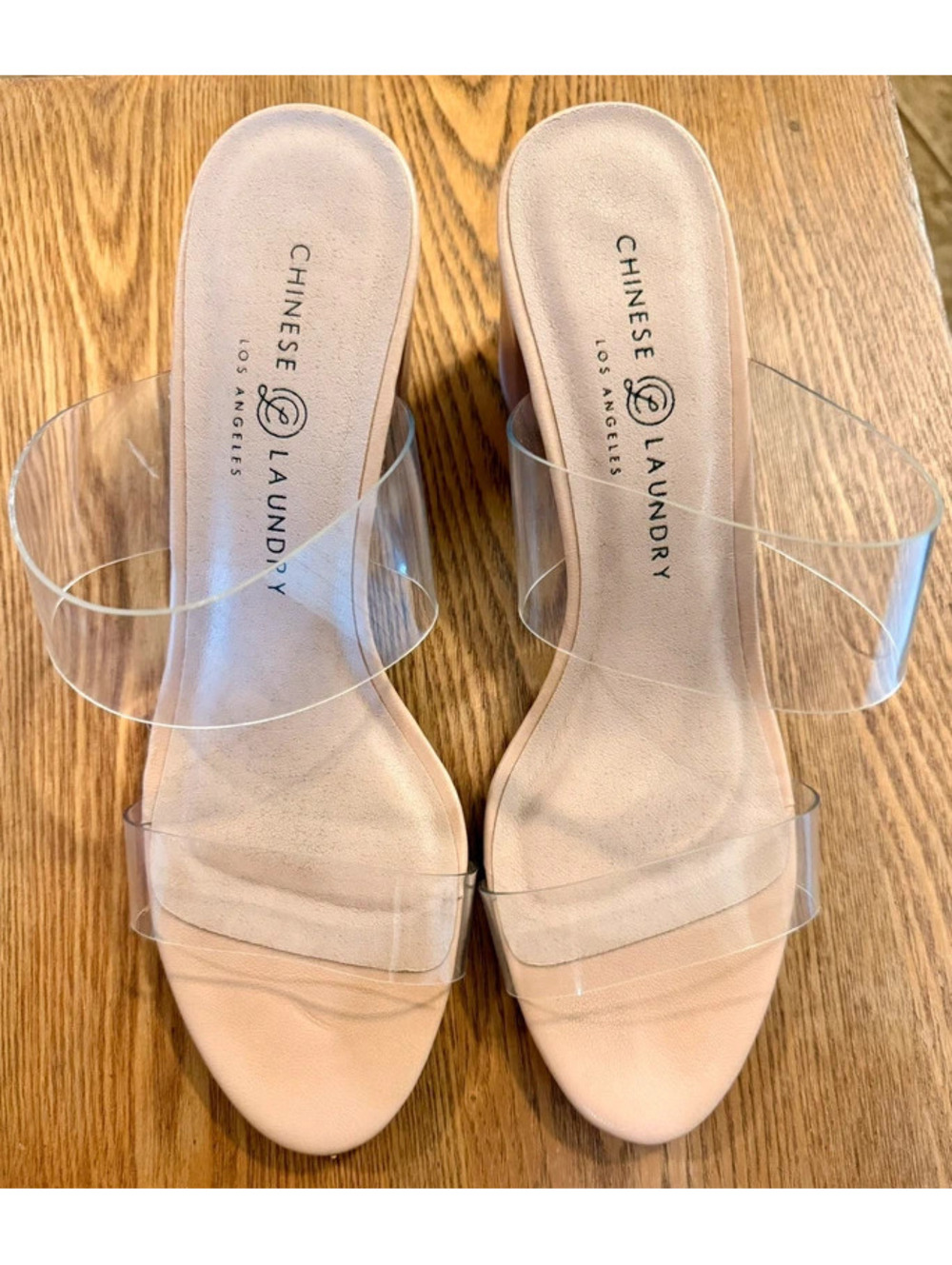 Chinese Laundry Clear Strap Heels